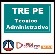 CURSO PARA CONCURSO TRE PE TÉCNICO JUDICIÁRIO ÁREA ADMINISTRATIVA MEU CONCURSO 2016